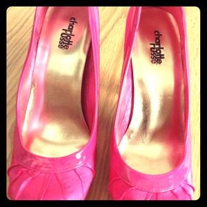SOLD SOLD SOLD!!  Hot pink Charlotte Russe heels
