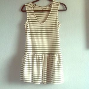 Striped skater dress