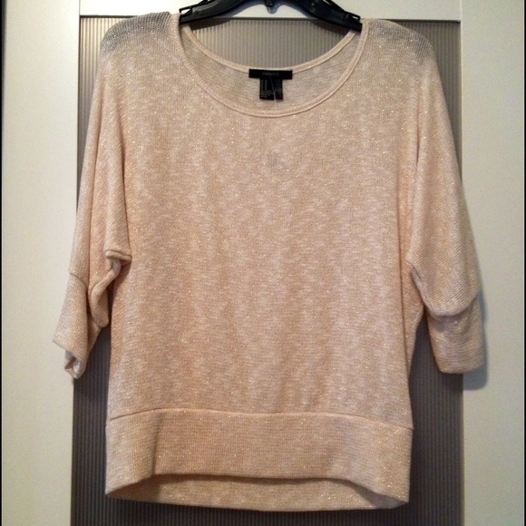 Forever 21 cream/gold shirt