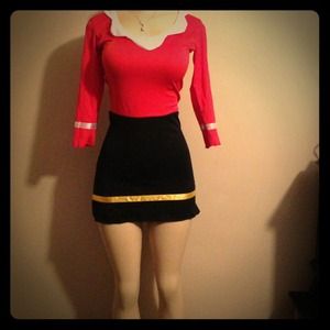 Halloween costume worn once! Comes with wig!