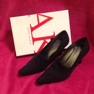 Black Suede 3 1/4 inch heel