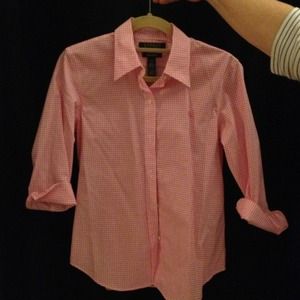 Ralph Lauren pink checkered button down