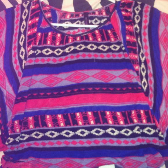 Tribal print top