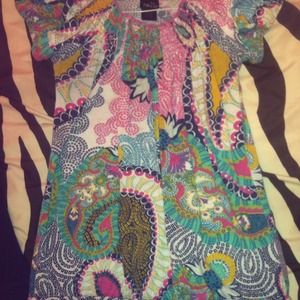 Multi color dressy top