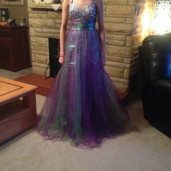 Purple prom dress