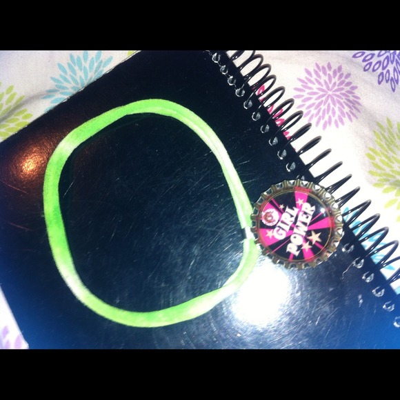 Lime Green choker necklace
