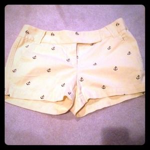 Yellow / Navy Anchor Shorts