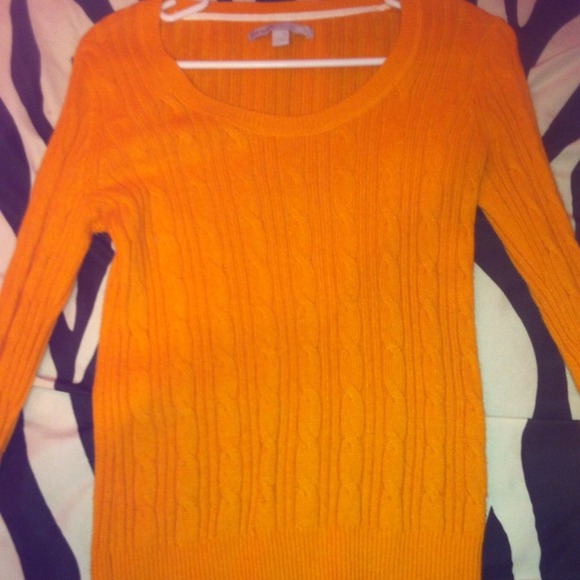 Orange sweater