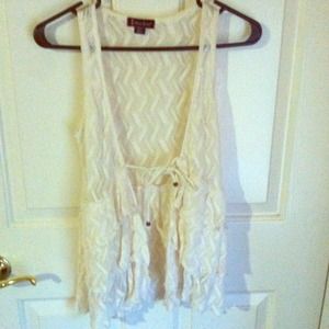White Lace vest