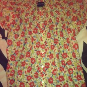 Floral button up