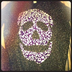🚫Traded🚫 Skull cheetah sweater!