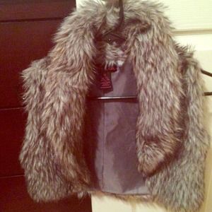 Faux fur vest