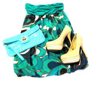 Forever 21 Teal Tube Dress