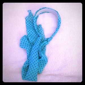 Bundle. Polka dot headband, necklace and flats.