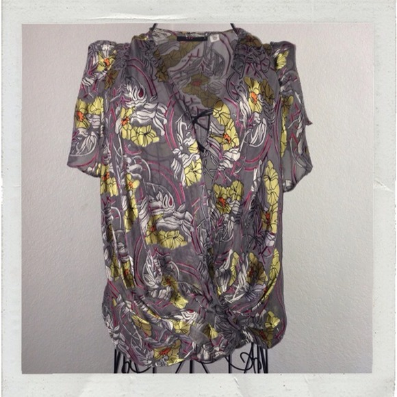 'Lux' silk blend top - Picture 1 of 4
