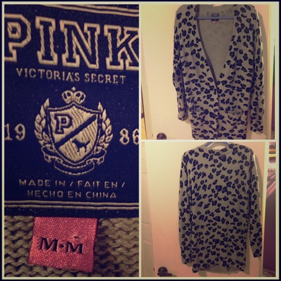 Oversized Victoria secret pink Cardigan/sweater