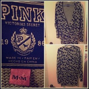 Oversized Victoria secret pink Cardigan/sweater