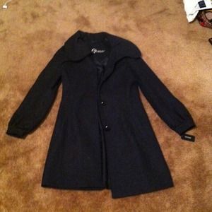 Charcoal grey guess pea coat