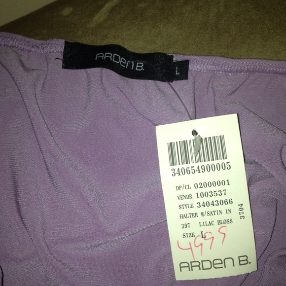 Lavender halter top by Arden B. NWT - Picture 3 of 3