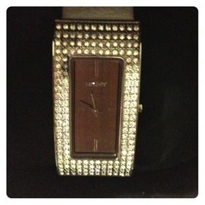 DKNY genuine leather wrist watch