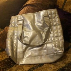 Silver tote bag Parfums Givenchy