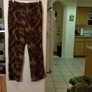 Leopard print pants
