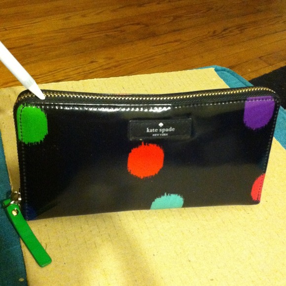 '''SOLD'''Kate Spade Polka Dot Wallet