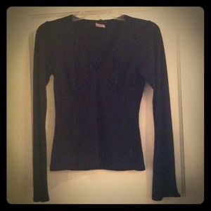 Black long sleeved top