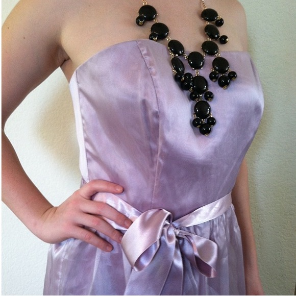 Sz 10 Lavender Angel strapless party Dress - Picture 2 of 4