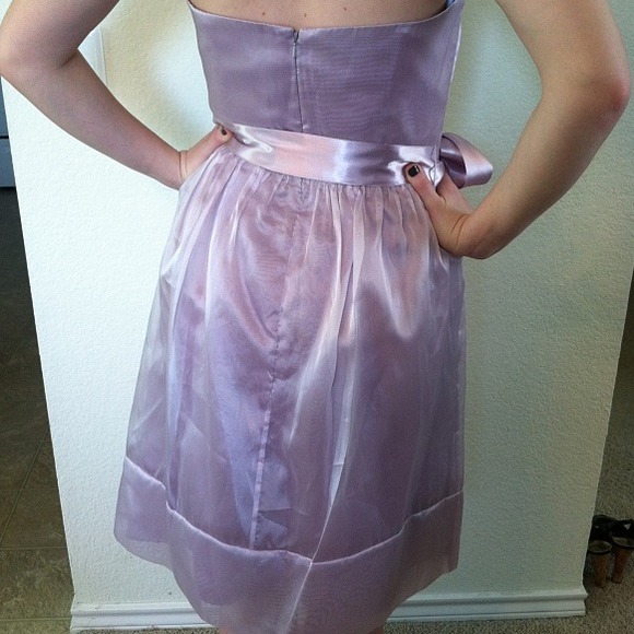 Sz 10 Lavender Angel strapless party Dress - Picture 3 of 4