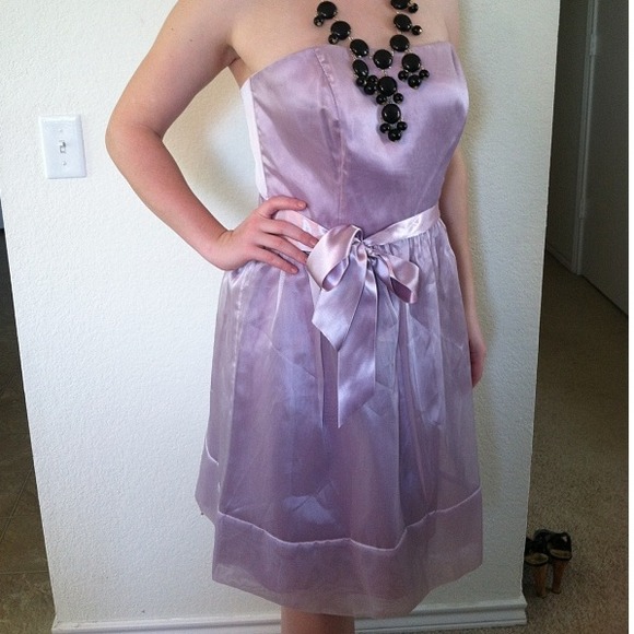 Sz 10 Lavender Angel strapless party Dress - Picture 4 of 4