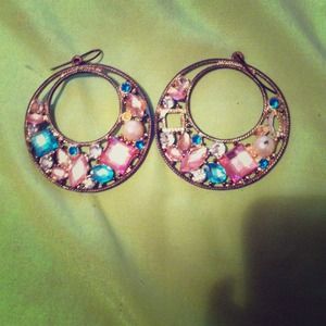 earrings 💗💙