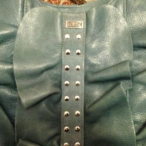 Great Be&D light blue ruffle purse