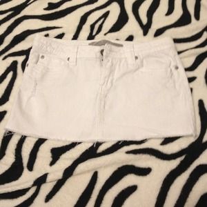 white denim mini skirt like new
