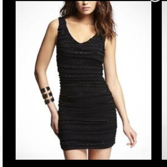 *** Sold*****Express Ruched dress size M