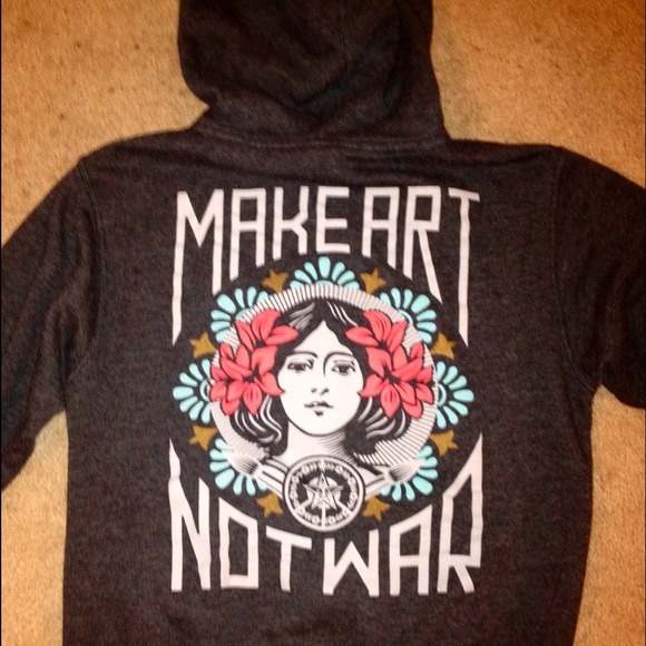 Obey Make Art Not War Hoodie