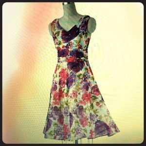 Jennifer West Floral Pleated.