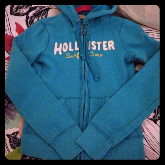 *SALE*Hollister Hoodie Zip-up Sweater - Picture 1 of 4