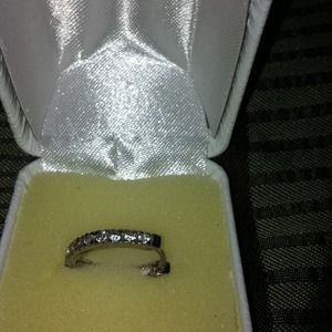 White gold and diamond earrings.