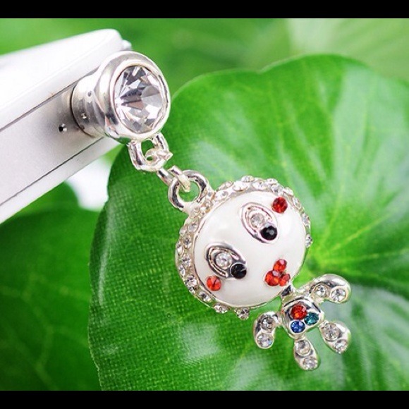 Bling Crystal Rhinestone dust plug - Picture 2 of 3