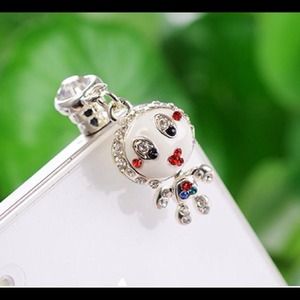 Bling Crystal Rhinestone dust plug