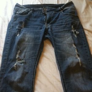 Deconstructed skinny jean