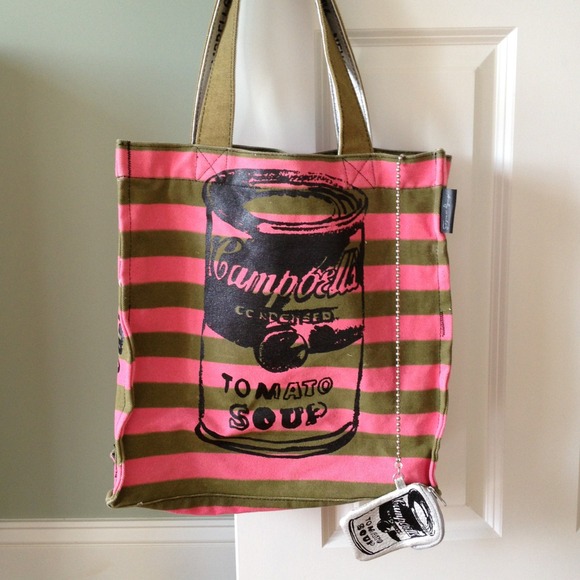 ANDY WARHOL designs tote bag with coin purse