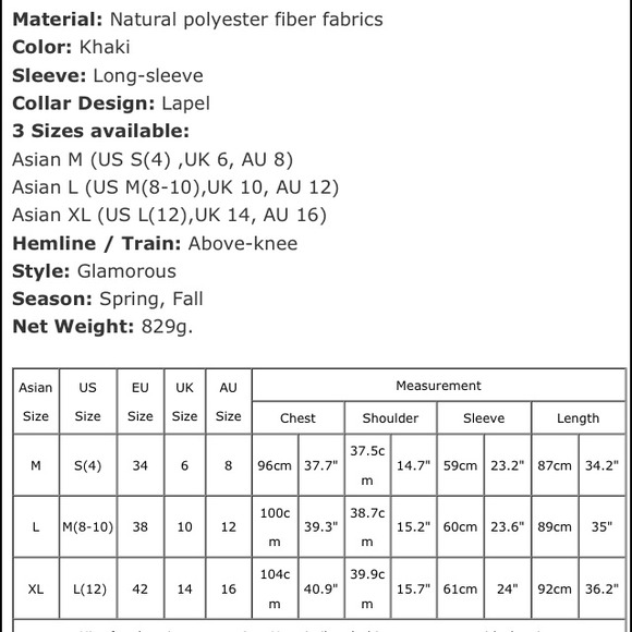 🚫Sold🚫Spring trench coat - Picture 4 of 4