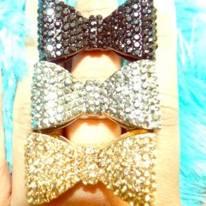 Reduced ! Stretchy bow rings