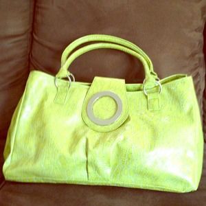 Large leather handbag