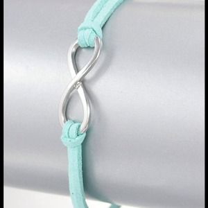 Suede infinity bracelet 14.00
