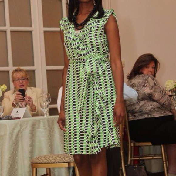 Kate Spade Aubrey Patio-Check Print Wrap Dress - Picture 2 of 2