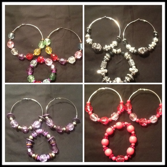 Designer HandMade Hoops - Picture 2 of 4