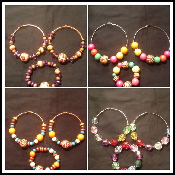 Designer HandMade Hoops - Picture 3 of 4